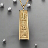 Anam Cara-Gold Ogham Pendant